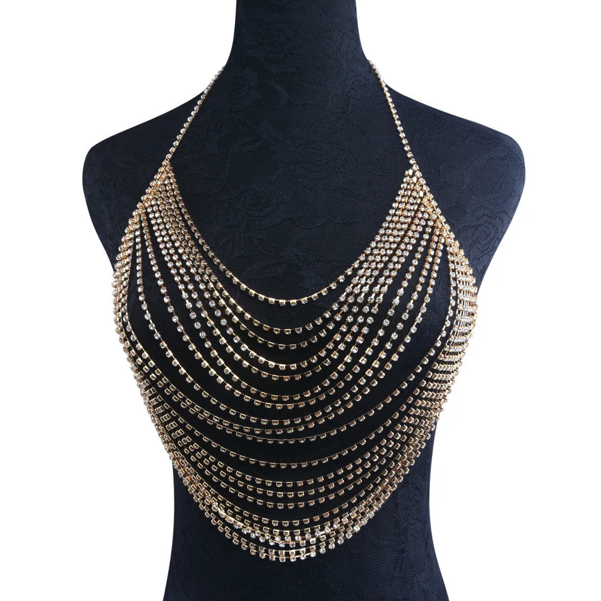 Crystal Rhinestone Multilayer Tank Tops