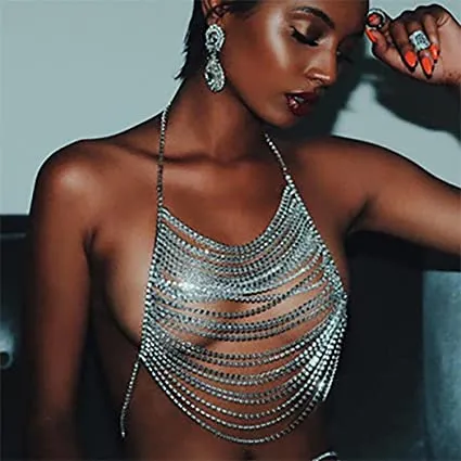 Crystal Rhinestone Multilayer Tank Tops