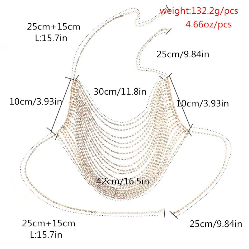 Crystal Rhinestone Multilayer Tank Tops