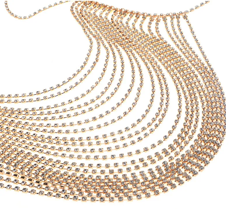 Crystal Rhinestone Multilayer Tank Tops