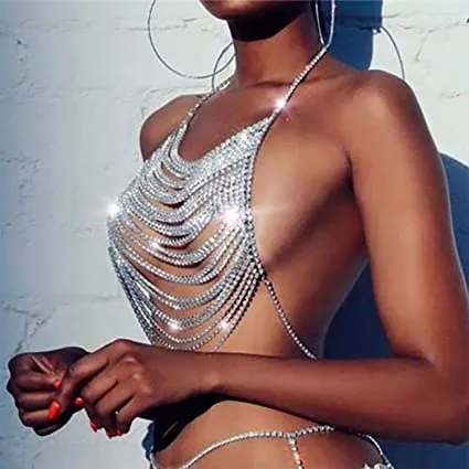 Crystal Rhinestone Multilayer Tank Tops