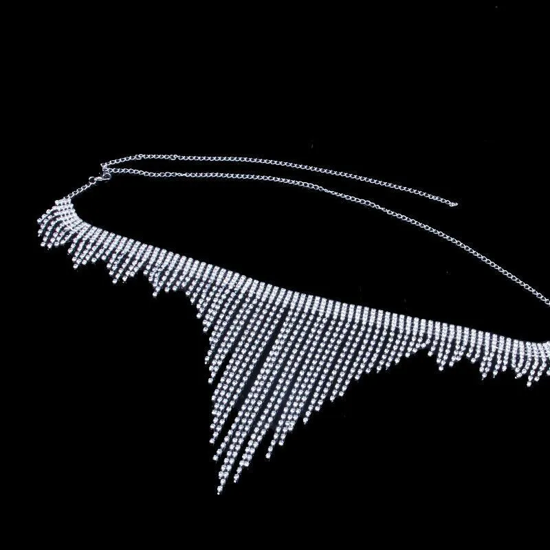 Elegant Chest Tassel Bralette Jewelry Body Chain