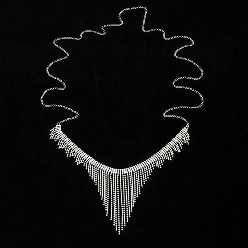 Elegant Chest Tassel Bralette Jewelry Body Chain