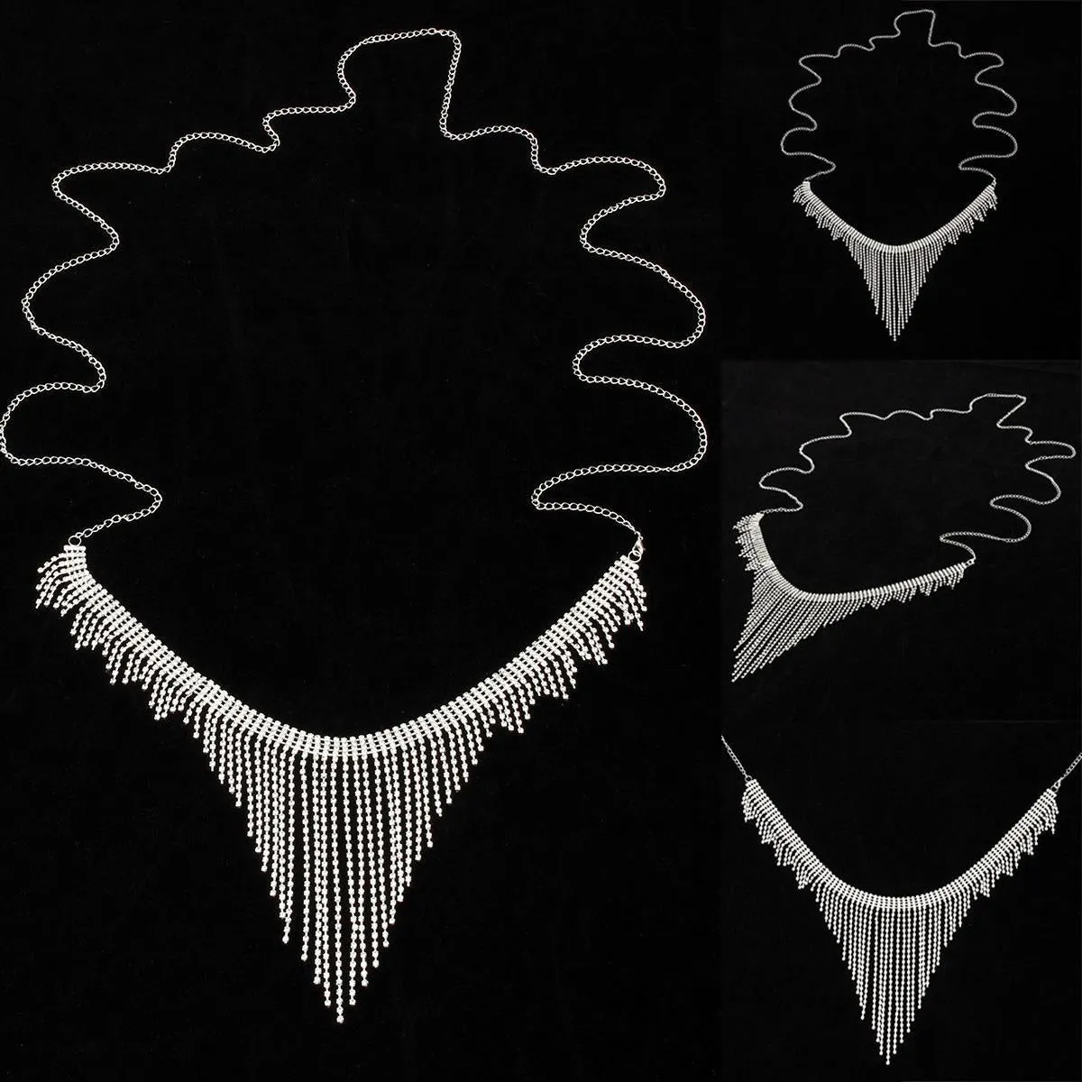 Elegant Chest Tassel Bralette Jewelry Body Chain