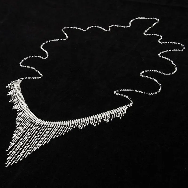 Elegant Chest Tassel Bralette Jewelry Body Chain