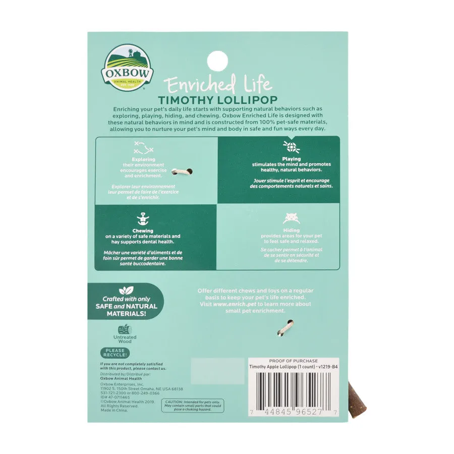 Enriched Life Timothy Lollipop - Apple