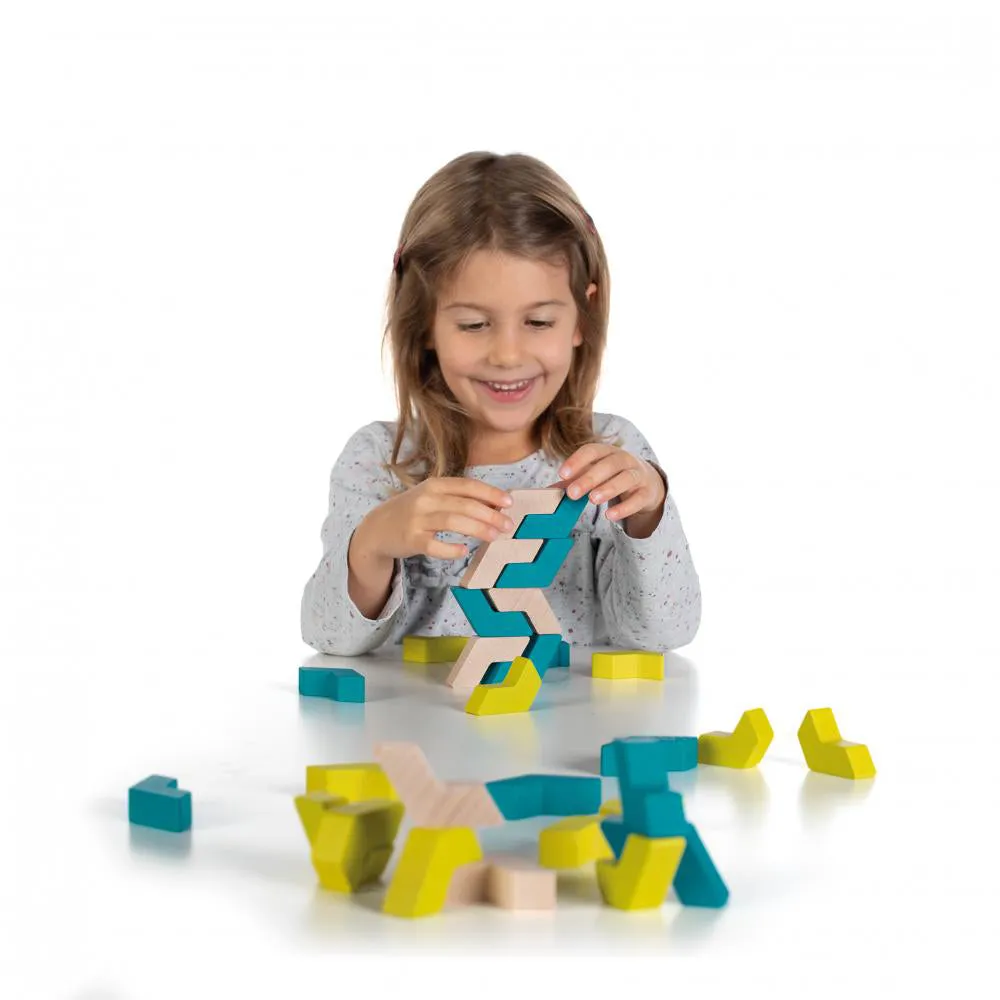 Erzi Stacking FlickFlack GeoBlocks Building Set