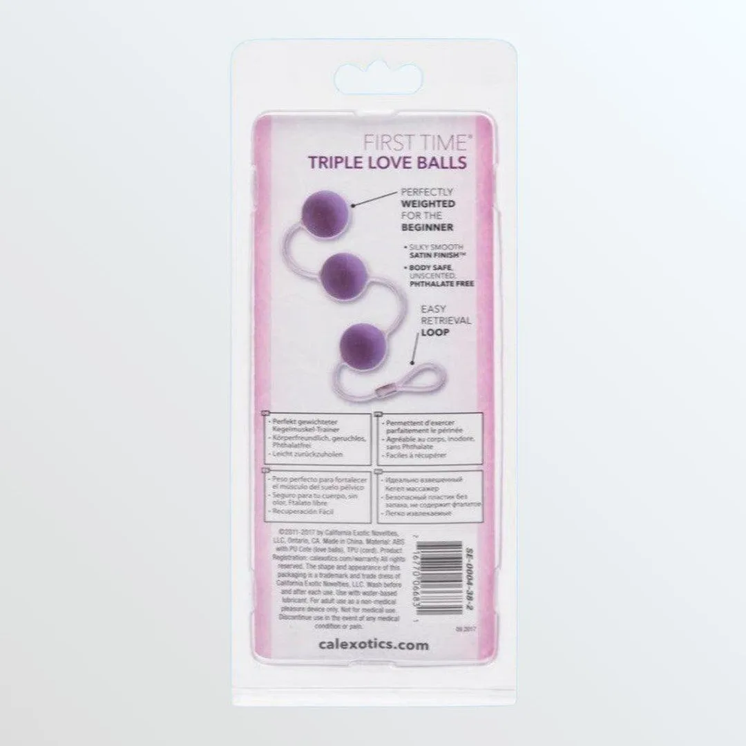 First Time Love Balls Triple Lovers - Purple