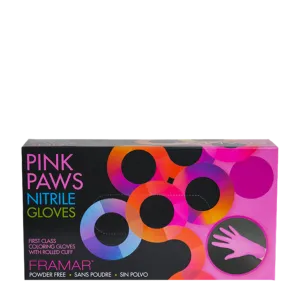 Framar Pink Paws Nitrile Gloves Small 100pc