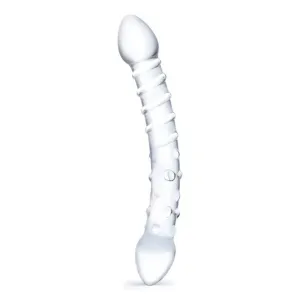 Glas Double Trouble Dildo Clear 10 Inch