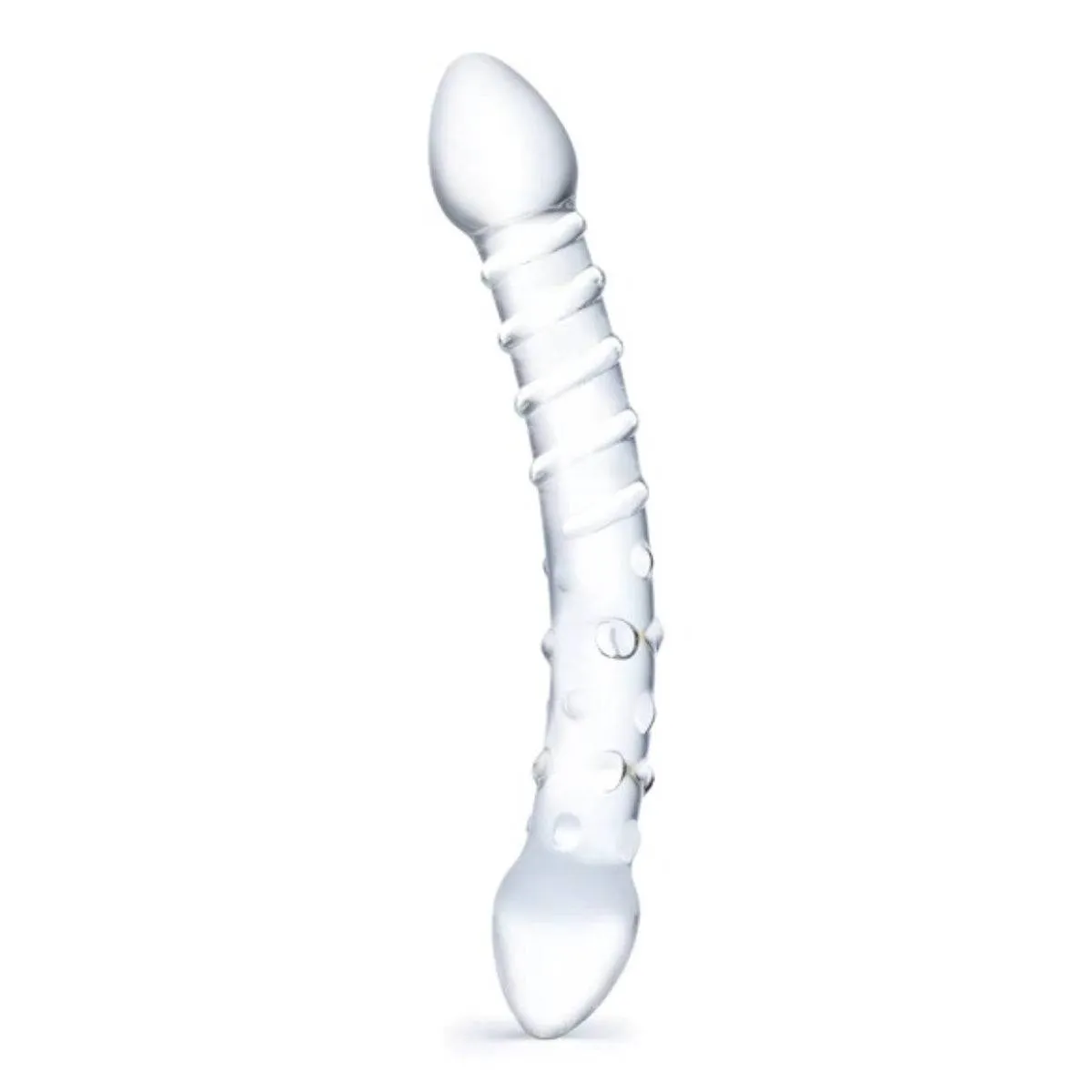 Glas Double Trouble Dildo Clear 10 Inch
