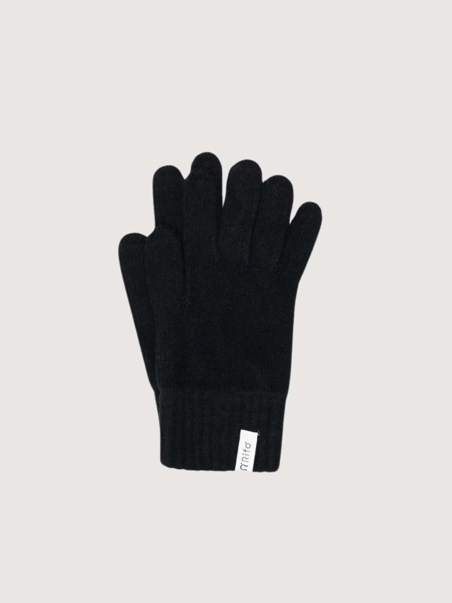 Gloves Pierpaolo Black Man in recycled cashmere | Rifò