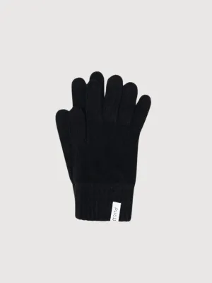 Gloves Pierpaolo Black Man in recycled cashmere | Rifò