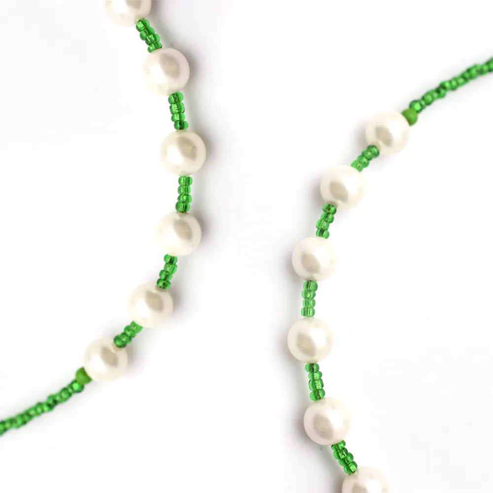 Green Pearl Beaded Belly Chain