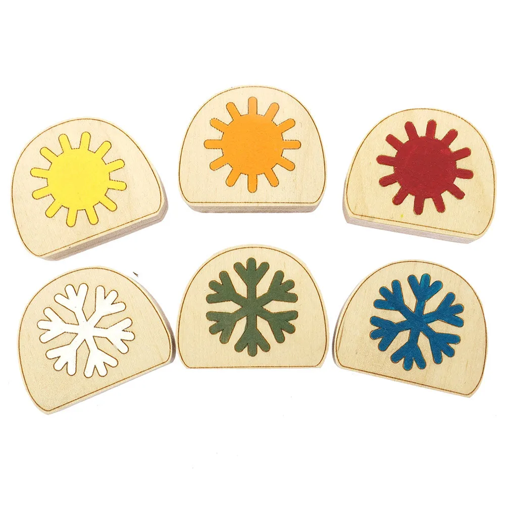 Hellion Toys Handcrafted Wooden Temperature Blobs