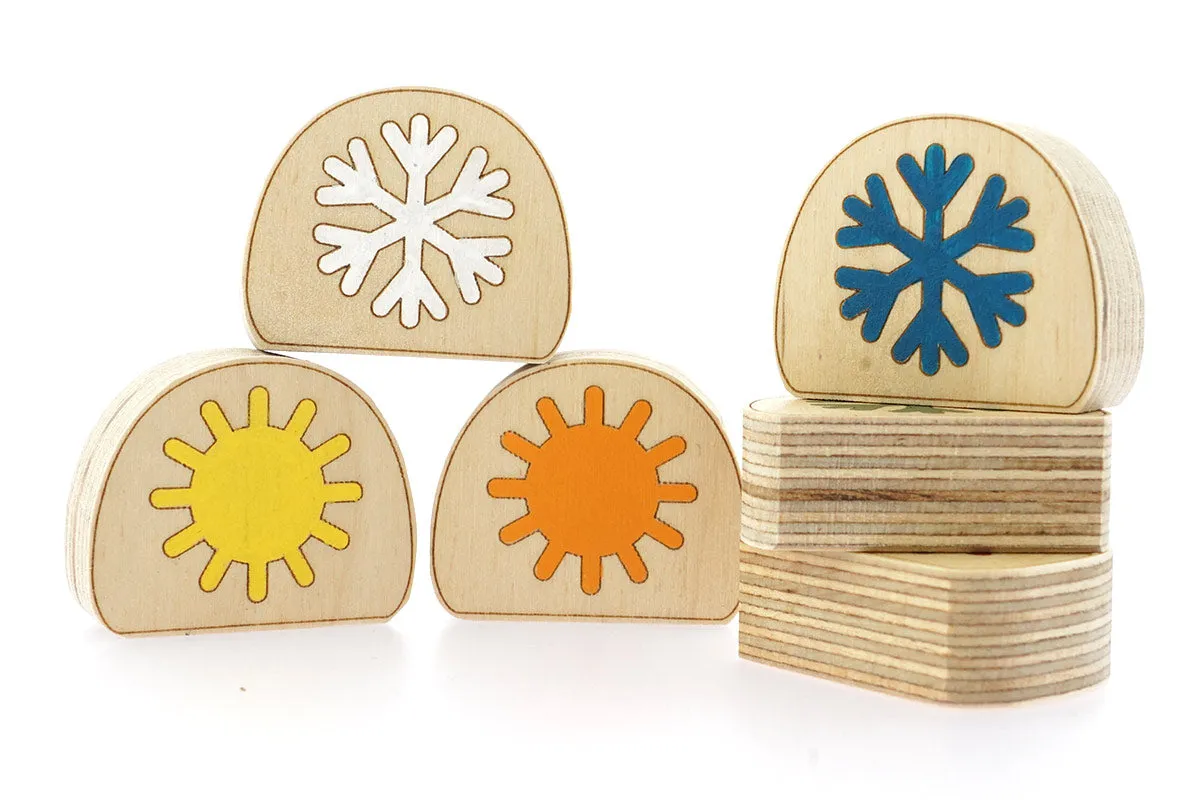 Hellion Toys Handcrafted Wooden Temperature Blobs