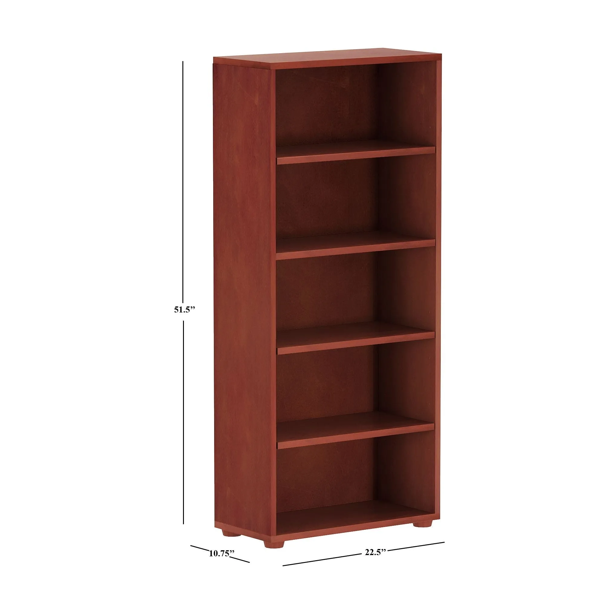 High 5 Shelf Bookcase