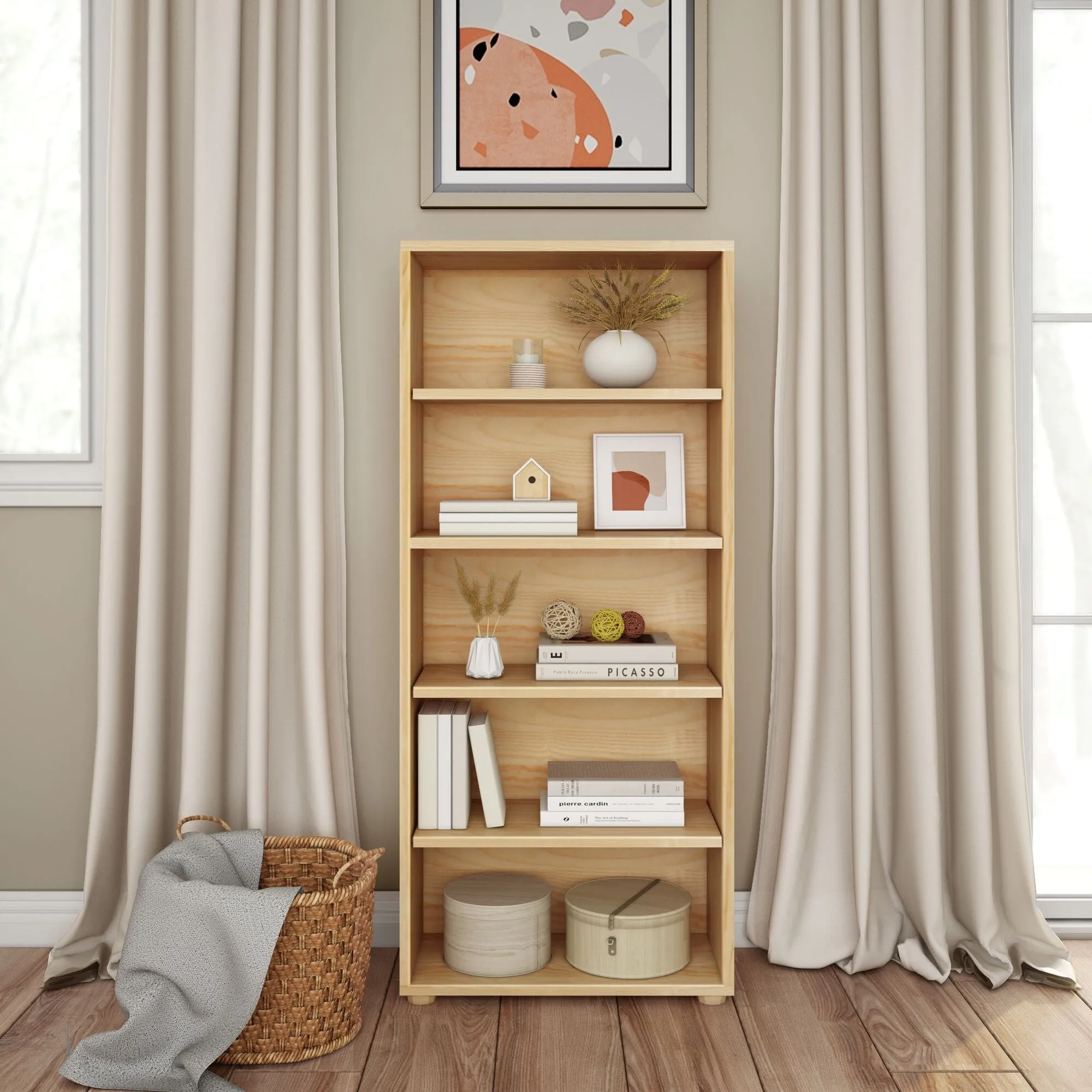 High 5 Shelf Bookcase