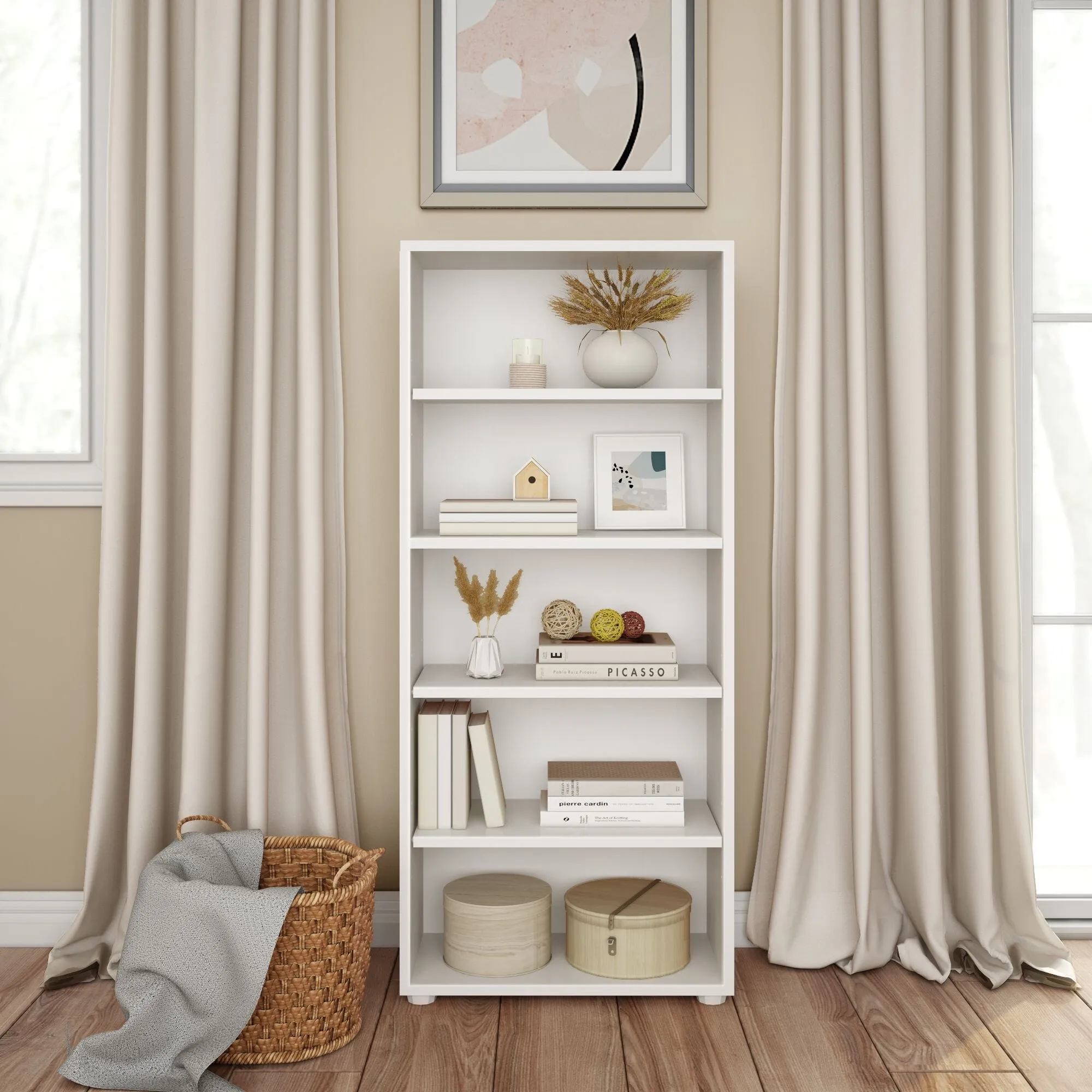 High 5 Shelf Bookcase