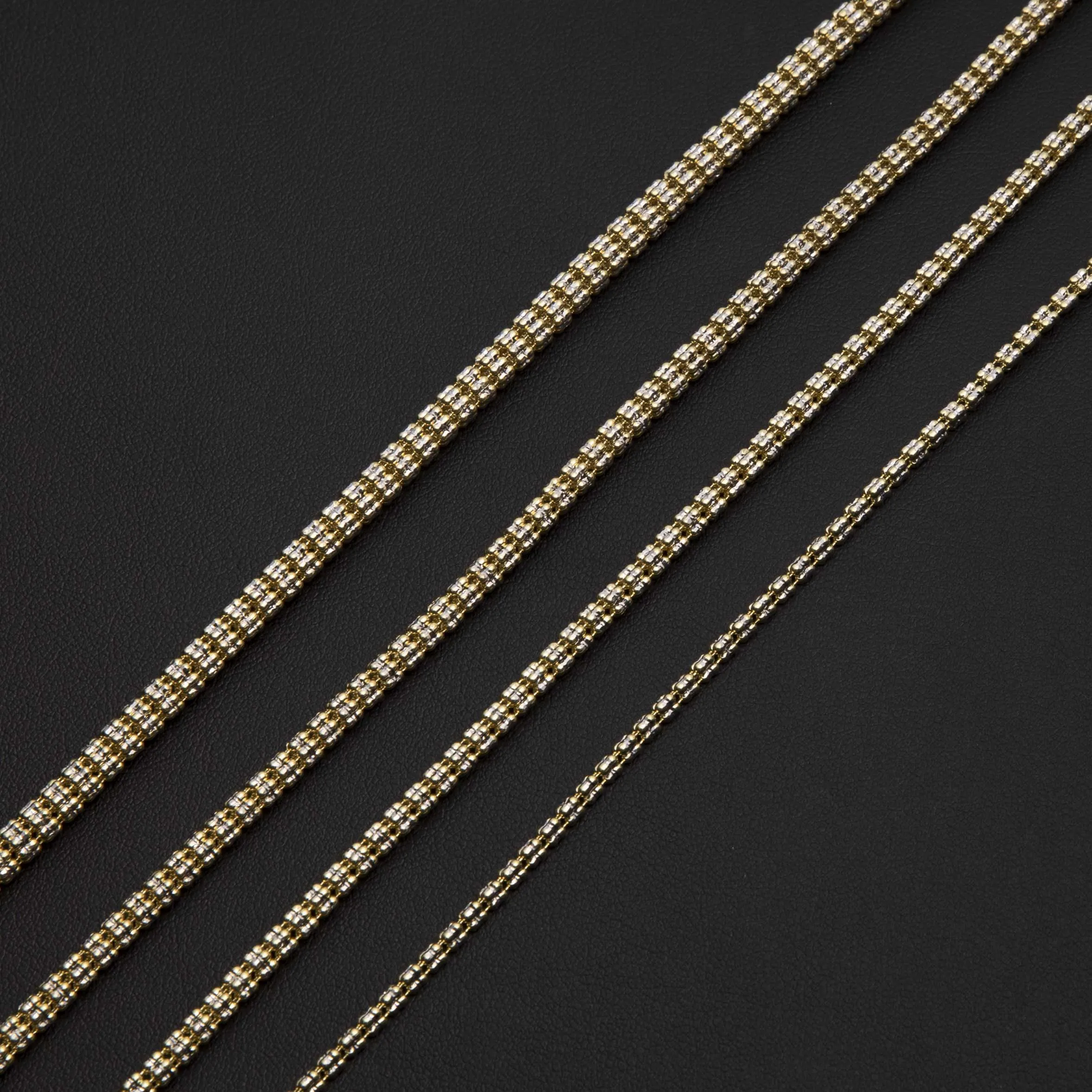 Ice Chain 10K Yellow White Gold