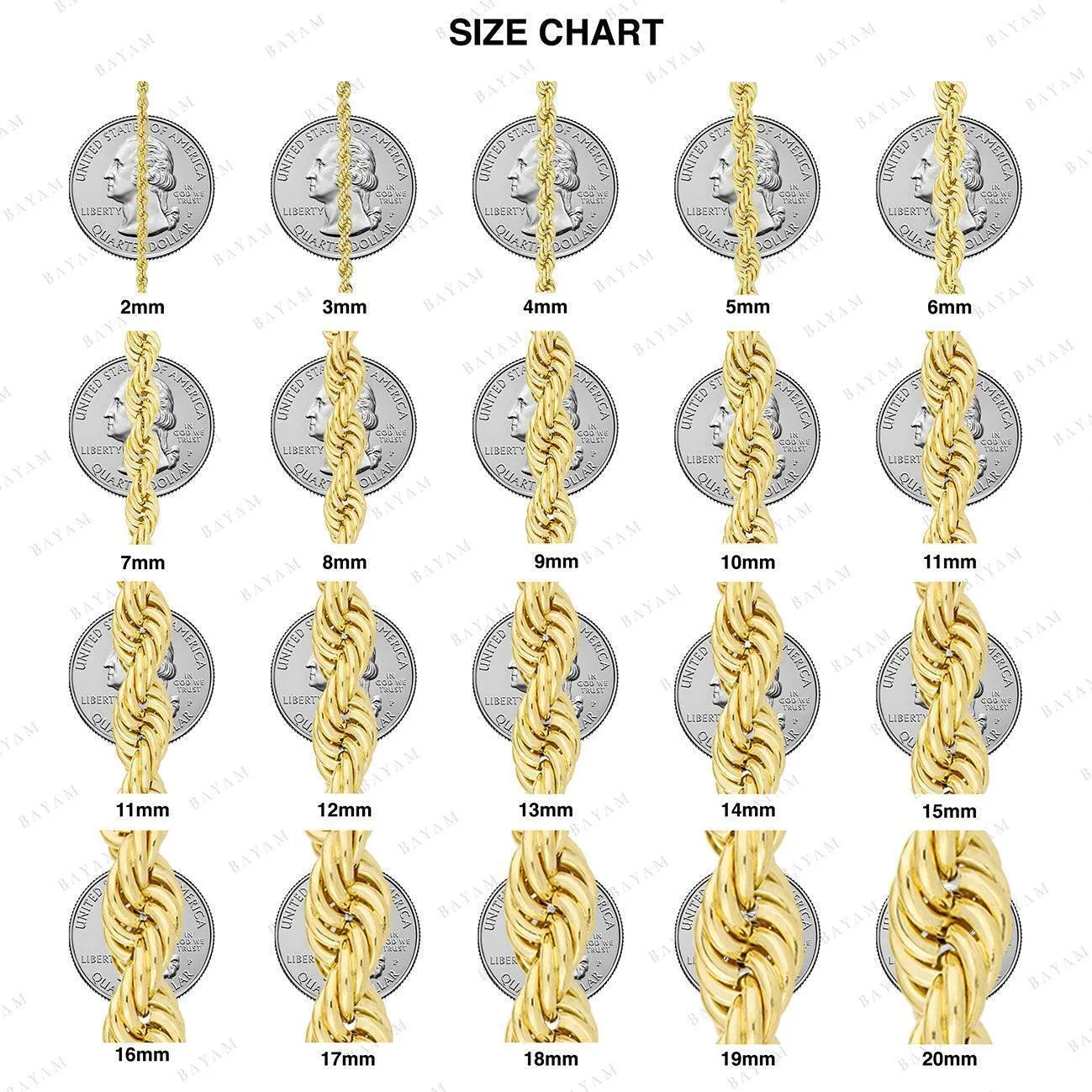 Ice Chain 10K Yellow White Gold
