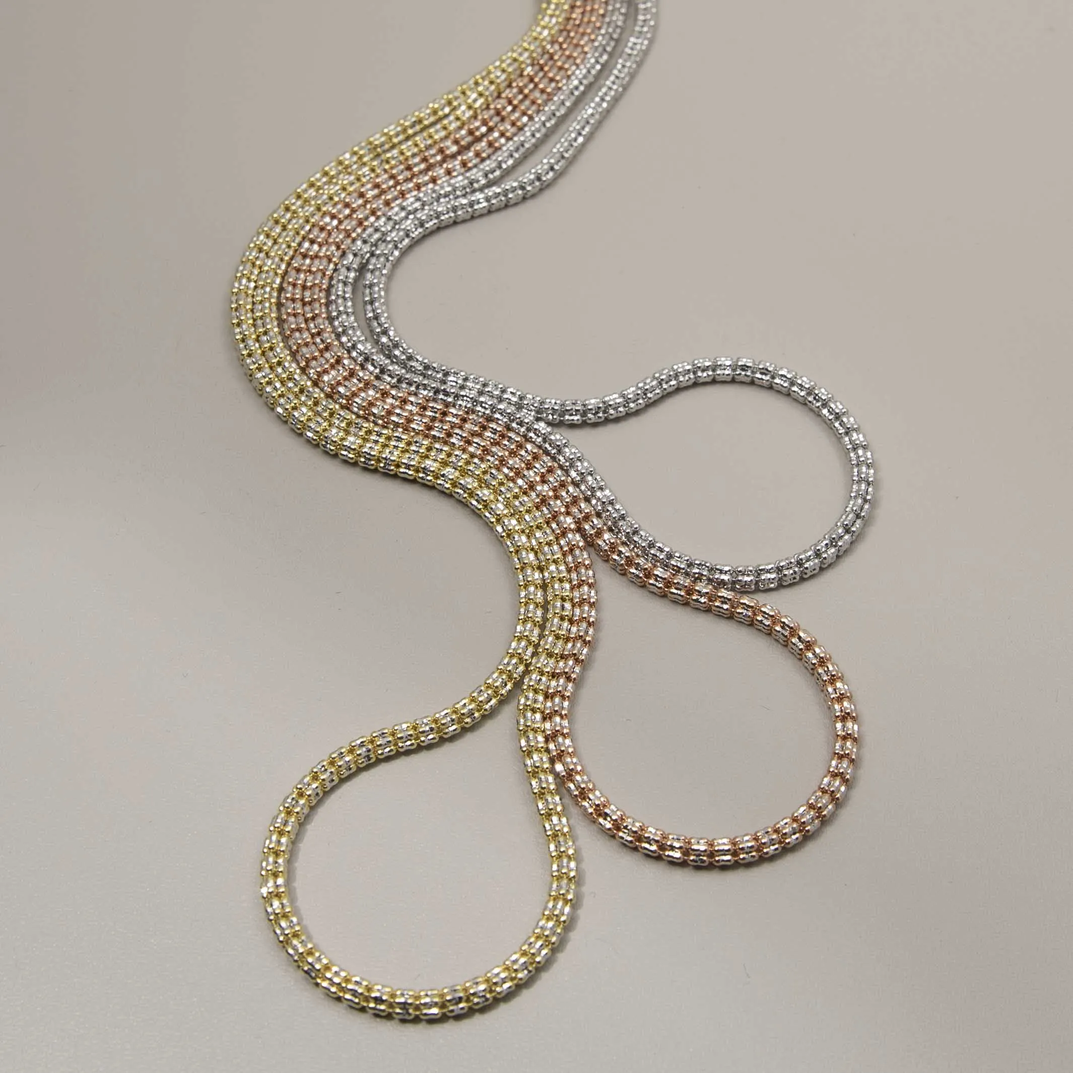 Ice Chain 10K Yellow White Gold