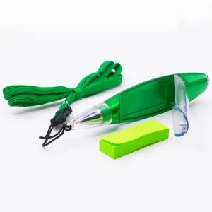Lanyard Pen With LED and Mini Memo  - H00180