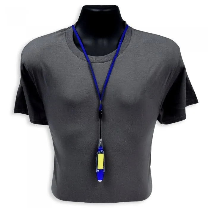 Lanyard Pen With LED and Mini Memo  - H00180