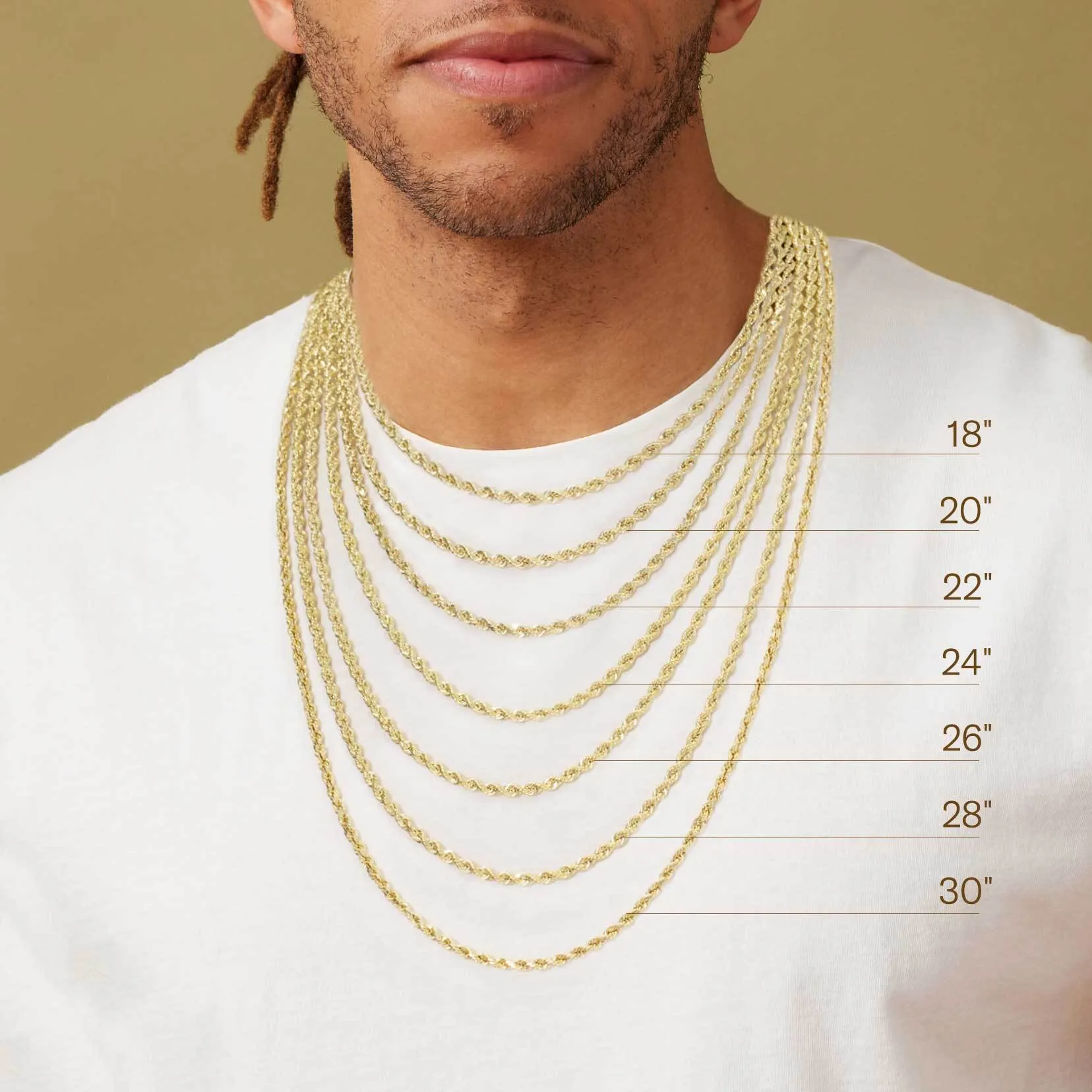 Laser Ice Chain Necklace 10K Yellow Gold