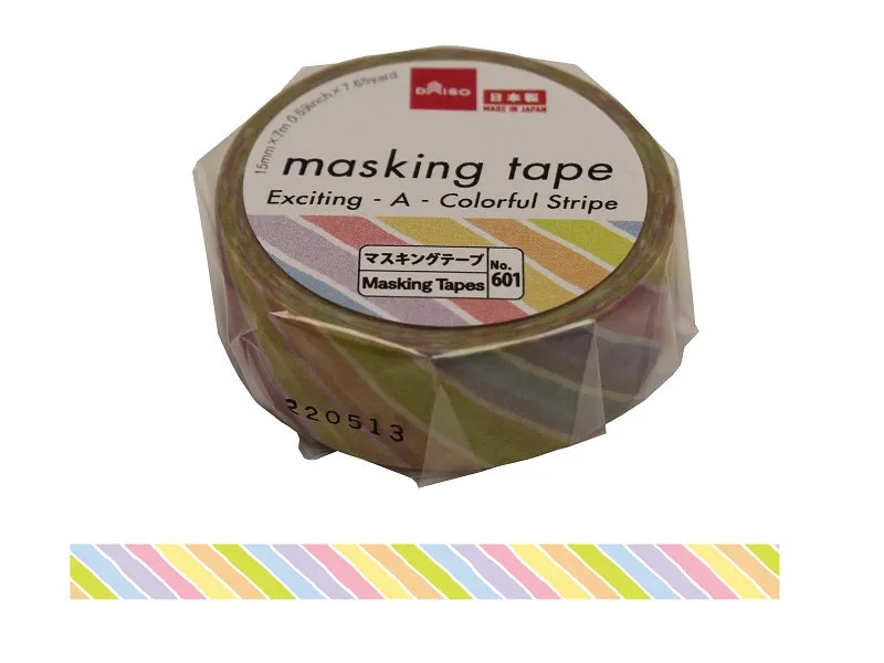 Masking Tape -Exciting - A - Colorful Stripe-