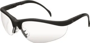Mcr Klondike Safety Glasses Black Frame Clear Lens
