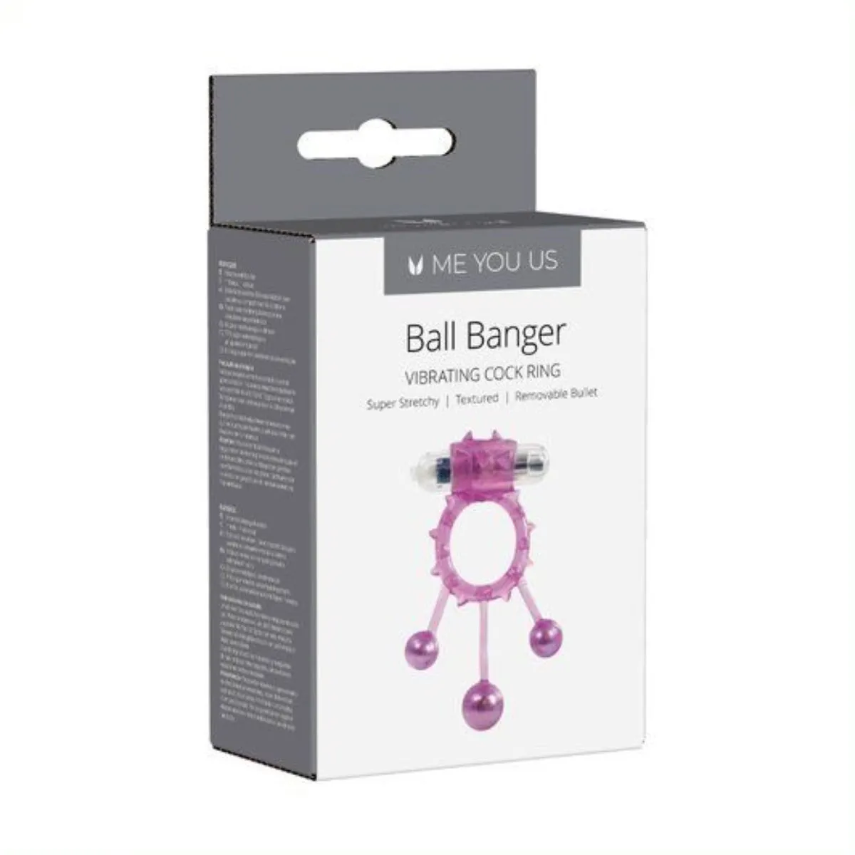 Me You Us Ball Banger Vibrating Cock Ring Pink