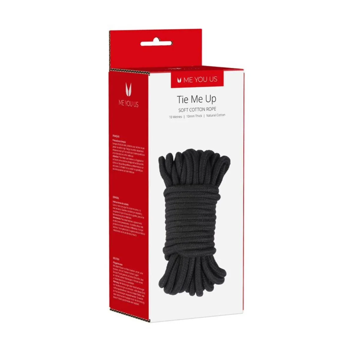 Me You Us Tie Me Up Soft Cotton Rope Black 10m