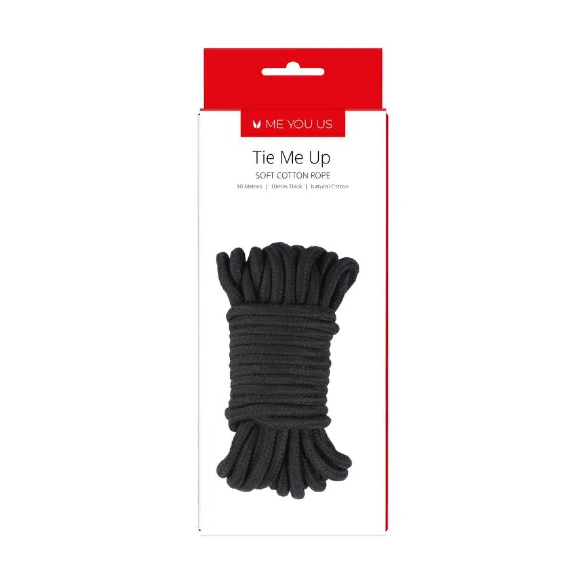 Me You Us Tie Me Up Soft Cotton Rope Black 10m