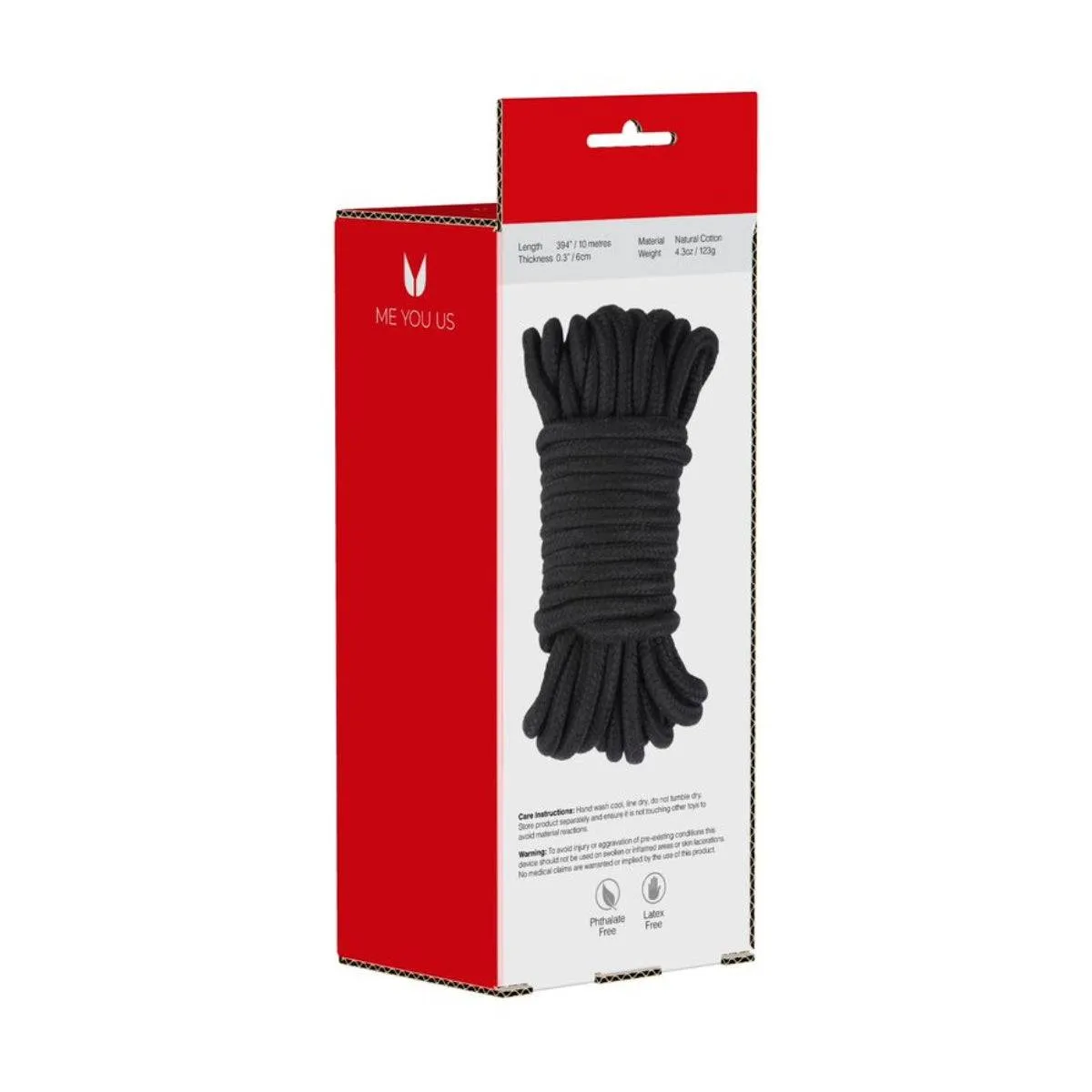 Me You Us Tie Me Up Soft Cotton Rope Black 10m