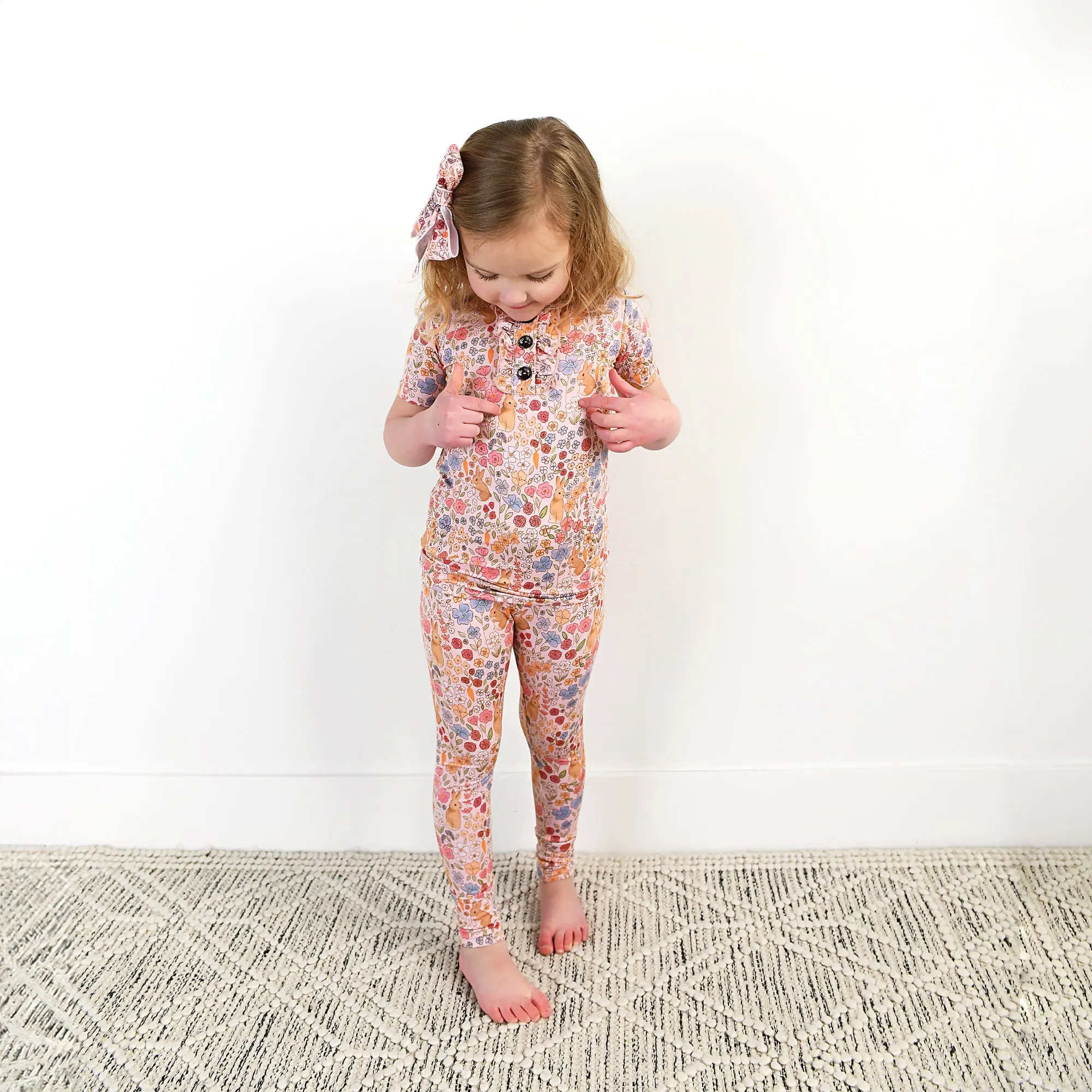 Meadow Floral Bunny RUFFLE TWO PIECE
