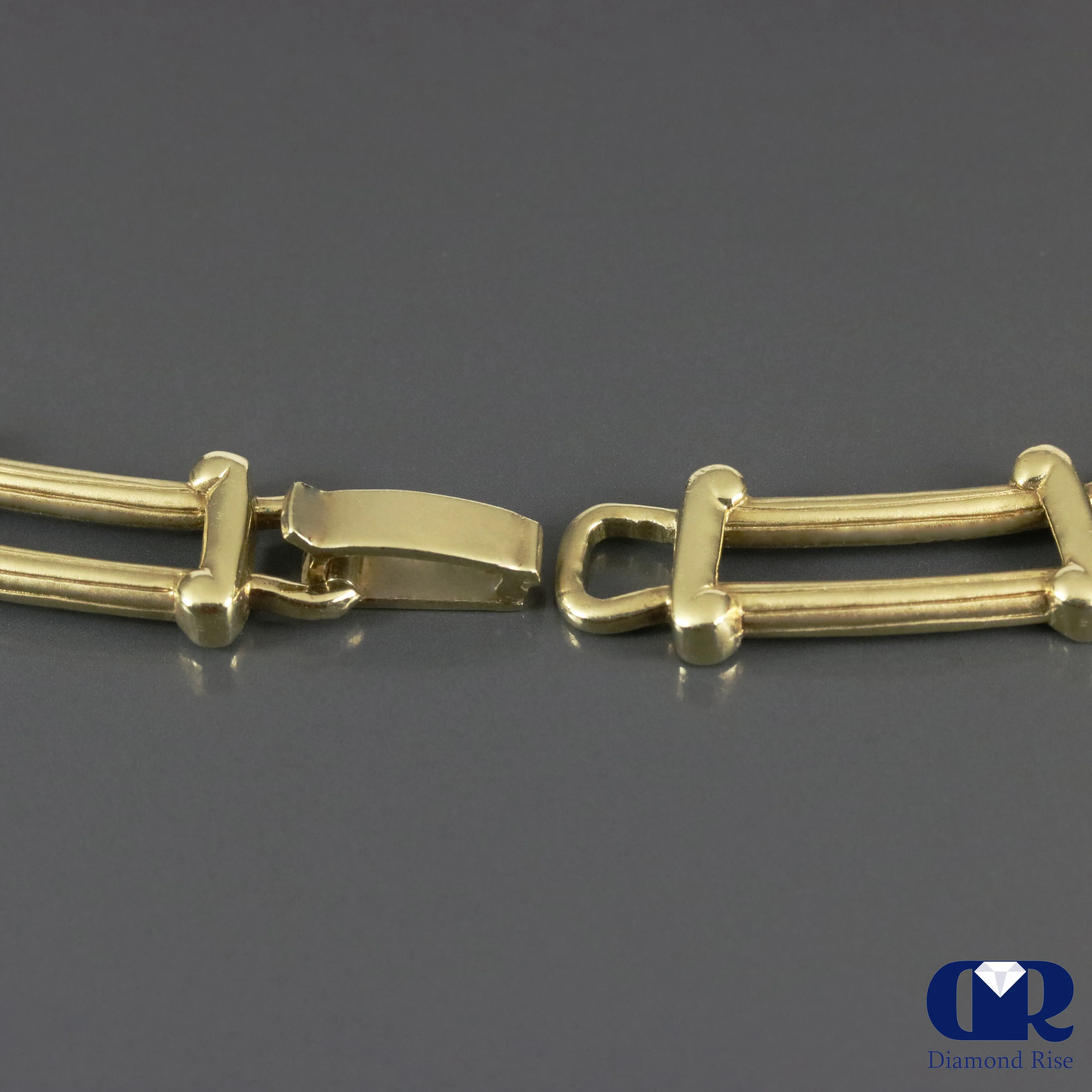 Men's Diamond Chain Necklace In 14K Heavy Yellow Gold With 22"