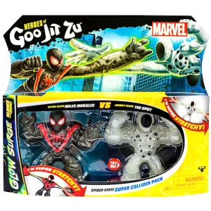 Miles Morales & The Spot Glow Surge Heroes of Goo Jit Zu Figure 4"
