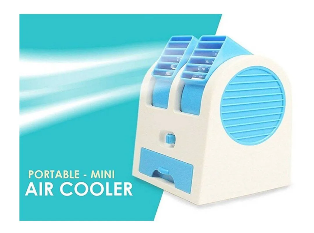 Mini Fan & Portable Dual Bladeless Small Air Cooler - H01537