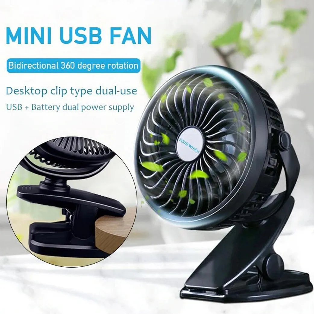 Mini Multi Function Powerful Rechargeable Battery Operated Fan - H03028