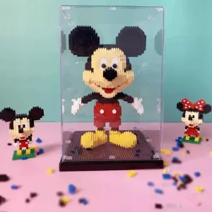 MOC  Compatible  *A* 36 Styles Transparent Acrylic Display Box For Micro Building Blocks Dustproof Mini Bricks Toy Collection Showcase Box (No Model)
