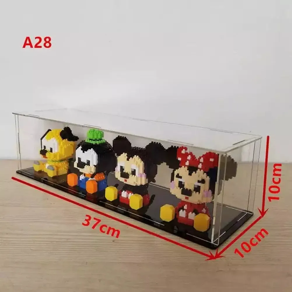 MOC  Compatible  *A* 36 Styles Transparent Acrylic Display Box For Micro Building Blocks Dustproof Mini Bricks Toy Collection Showcase Box (No Model)