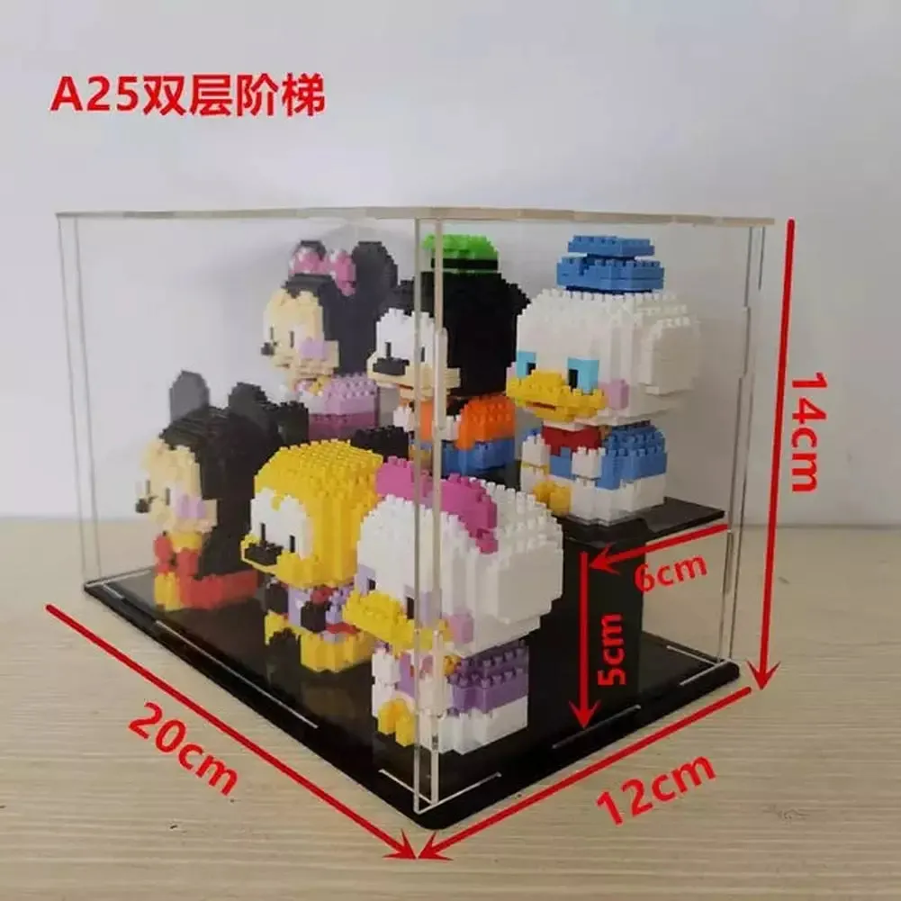MOC  Compatible  *A* 36 Styles Transparent Acrylic Display Box For Micro Building Blocks Dustproof Mini Bricks Toy Collection Showcase Box (No Model)