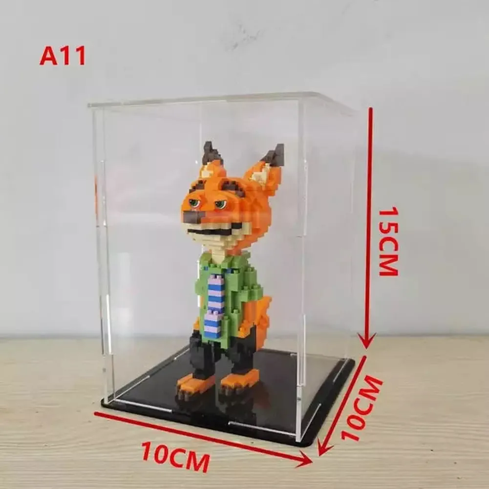 MOC  Compatible  *A* 36 Styles Transparent Acrylic Display Box For Micro Building Blocks Dustproof Mini Bricks Toy Collection Showcase Box (No Model)