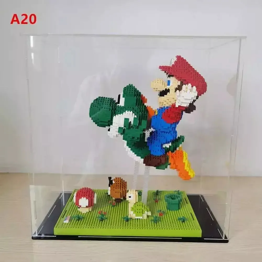 MOC  Compatible  *A* 36 Styles Transparent Acrylic Display Box For Micro Building Blocks Dustproof Mini Bricks Toy Collection Showcase Box (No Model)