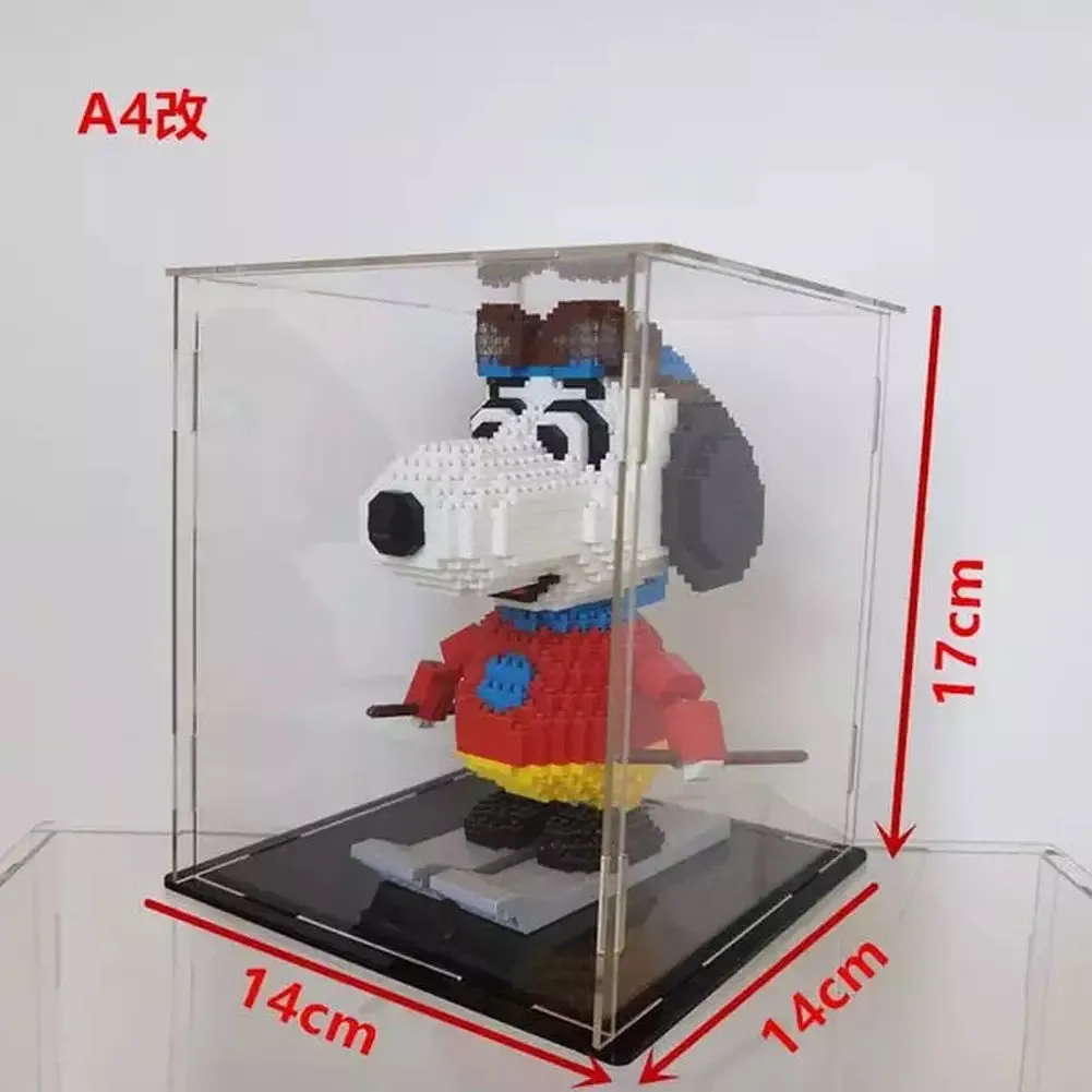 MOC  Compatible  *A* 36 Styles Transparent Acrylic Display Box For Micro Building Blocks Dustproof Mini Bricks Toy Collection Showcase Box (No Model)