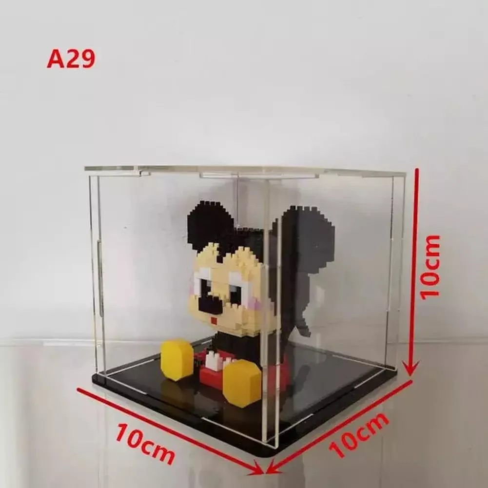 MOC  Compatible  *A* 36 Styles Transparent Acrylic Display Box For Micro Building Blocks Dustproof Mini Bricks Toy Collection Showcase Box (No Model)