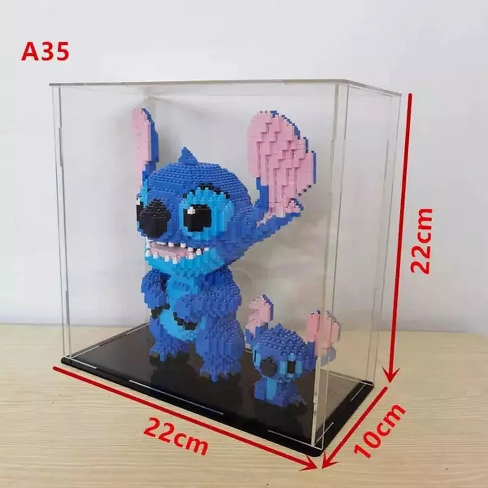 MOC  Compatible  *A* 36 Styles Transparent Acrylic Display Box For Micro Building Blocks Dustproof Mini Bricks Toy Collection Showcase Box (No Model)