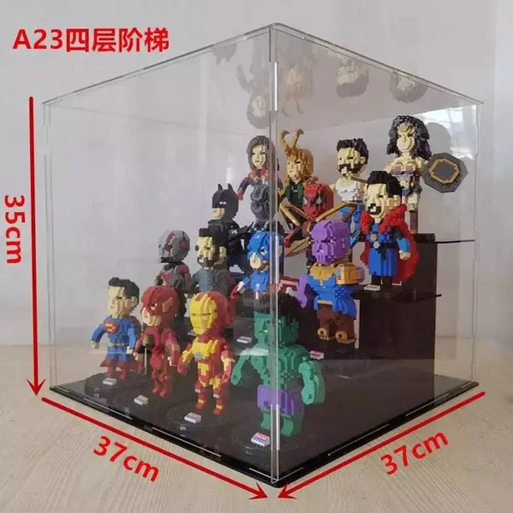MOC  Compatible  *A* 36 Styles Transparent Acrylic Display Box For Micro Building Blocks Dustproof Mini Bricks Toy Collection Showcase Box (No Model)