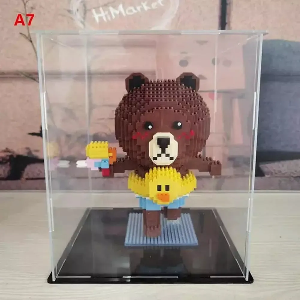 MOC  Compatible  *A* 36 Styles Transparent Acrylic Display Box For Micro Building Blocks Dustproof Mini Bricks Toy Collection Showcase Box (No Model)